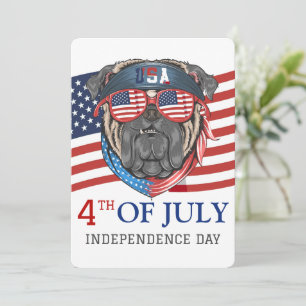 Happy 4th of July Independence Day party Card