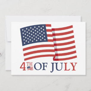 Happy 4th of July Independence Day party Holiday Card