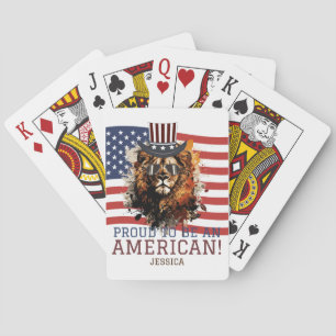 Happy 4th of July Independence Day party  Poker Cards