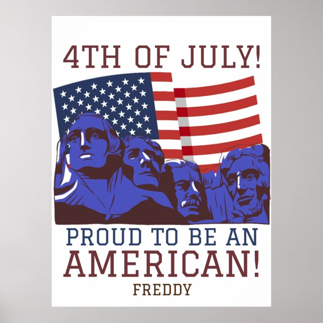Happy 4th of July Independence Day party  Poster (Front)