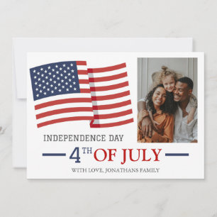 Happy 4th of July Independence Day Photo Holiday Card