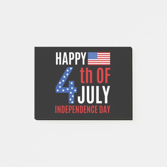 Happy 4th Of July Independence Day Post-it Notes (Front)