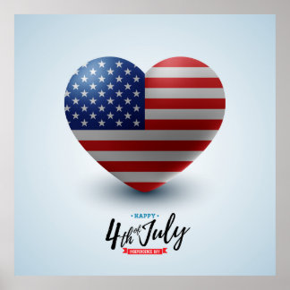 Happy 4th of July Independence day Poster