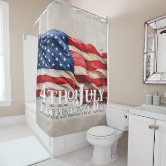 Happy 4th of July - Independence Day Shower Curtain