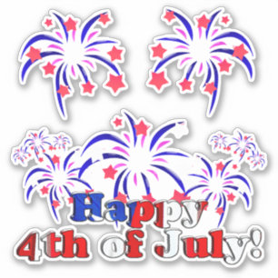 Happy 4th of July * Independence Day Sticker