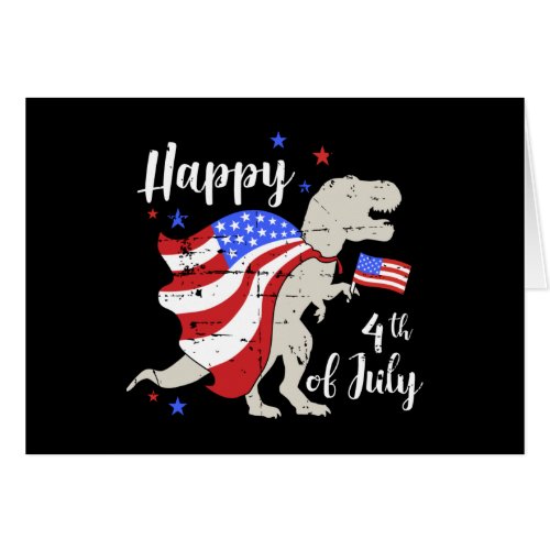 Happy 4th of July Independence day t_rex dinosaur