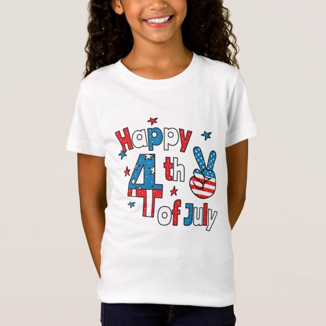 Happy 4th of July Independence Day T-Shirt (Front)