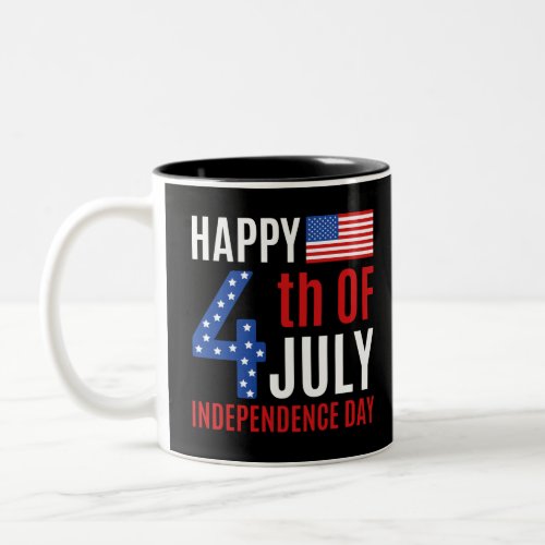 Happy 4th Of July Independence Day Two_Tone Coffee Mug