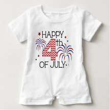 Happy 4th of July Infant Romper