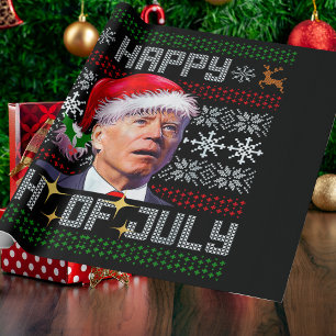 Happy 4th Of July Joe Biden Christmas Wrapping Paper