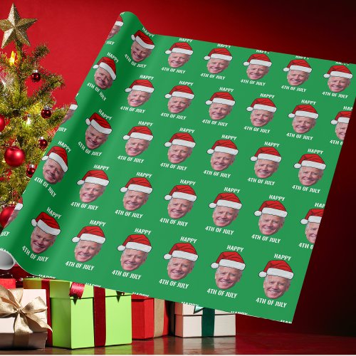 Happy 4th Of July Joe Biden Christmas Wrapping Paper