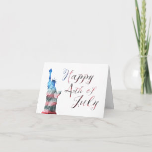 Happy 4th of July (liberty bokeh) Card