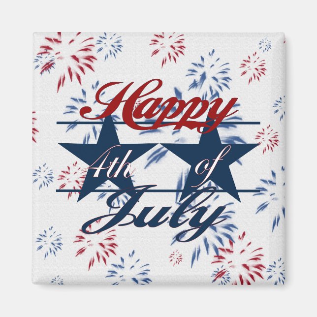 Happy 4th of July Magnet (Front)