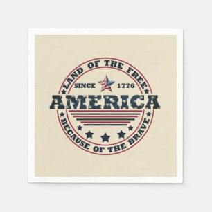 Happy 4th of july napkins