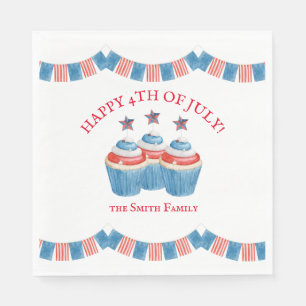 Happy 4th Of July Paper Napkin