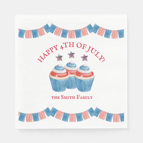 Happy 4th Of July Paper Napkin