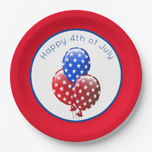 Happy 4th of July Paper Plates
