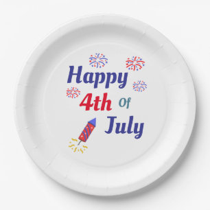 Happy 4th Of July Paper Plates