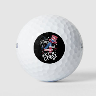 Happy 4th Of July Patriotic American Flag USA Golf Balls