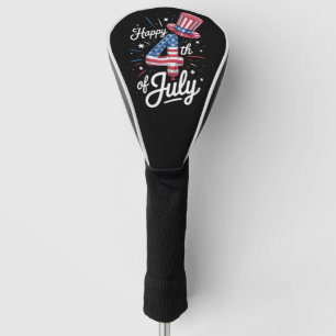 Happy 4th Of July Patriotic American Flag USA Golf Head Cover