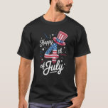 Happy 4th Of July Patriotic American Flag USA T-Shirt<br><div class="desc">Happy 4th Of July Patriotic American Flag USA</div>