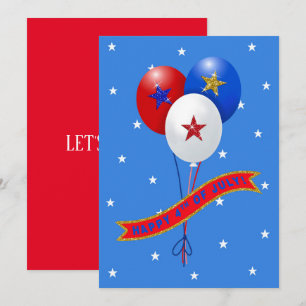 Happy 4th of July Patriotic Balloons Customize
