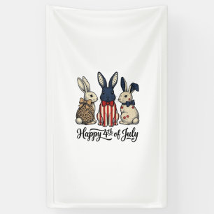Happy 4th of July Patriotic Bunny Shirt Design_1 Banner