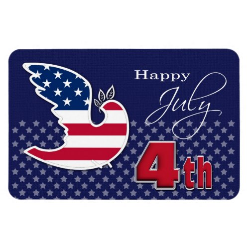 Happy 4th of July Patriotic Gift Magnet