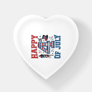 Happy 4th of July Patriotic Vintage Vector Design_ Paperweight