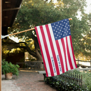 Happy 4th of July Personalized American Flag