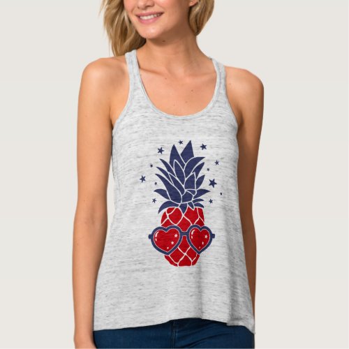 Happy 4th Of July Pineapple Sunnies T_Shirt Tank Top