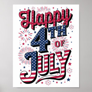 Happy 4th Of July  Poster