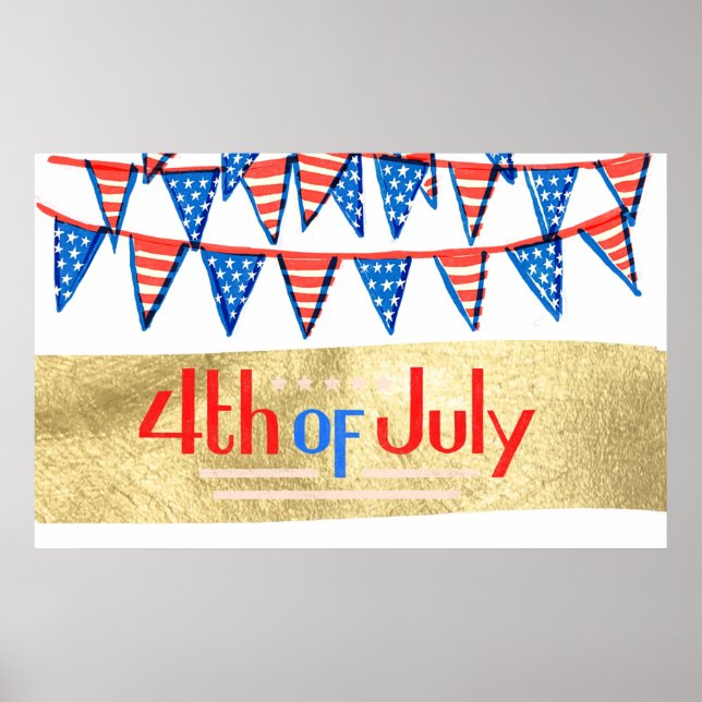 happy 4th of july poster (Front)