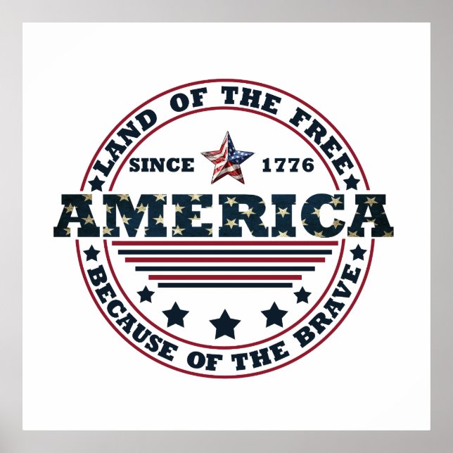 Happy 4th of july poster (Front)