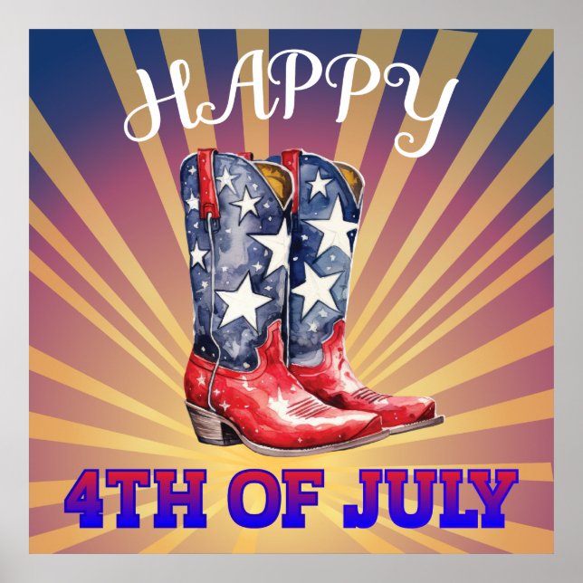 Happy 4th of July Poster (Front)