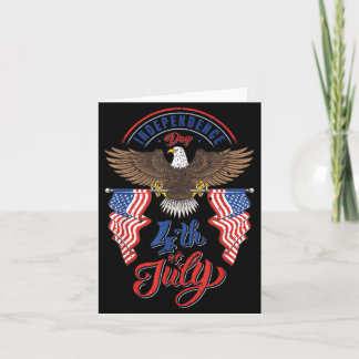 Happy 4th Of July Shirt Independence Day Retro USA Card