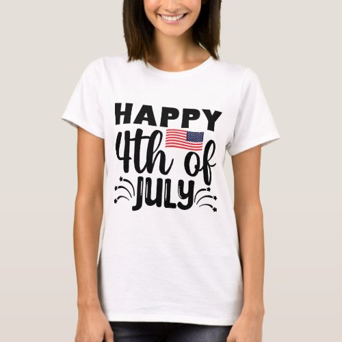 Happy 4th of July Shirt Made in America4th of Ju T_Shirt