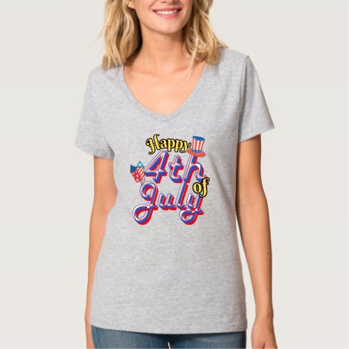 Happy 4th of July Special Cool Red Blue White  T_Shirt