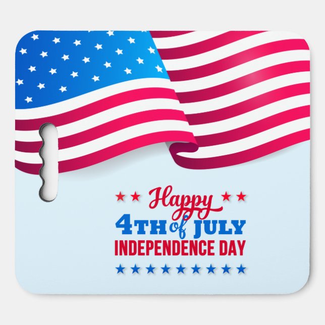 Happy 4th of July Stadium Seat Cushion (Front Horizontal)