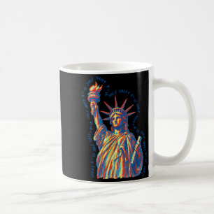 Happy 4th Of July Statue Of Liberty Retro Coffee Mug