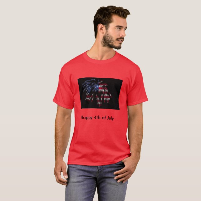 Happy 4th of July T-Shirt (Front Full)