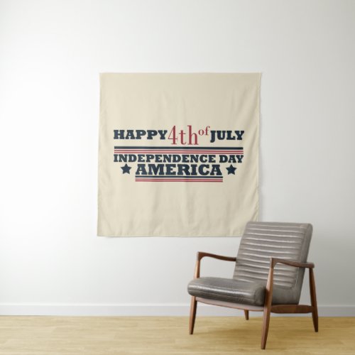 Happy 4th of july tapestry