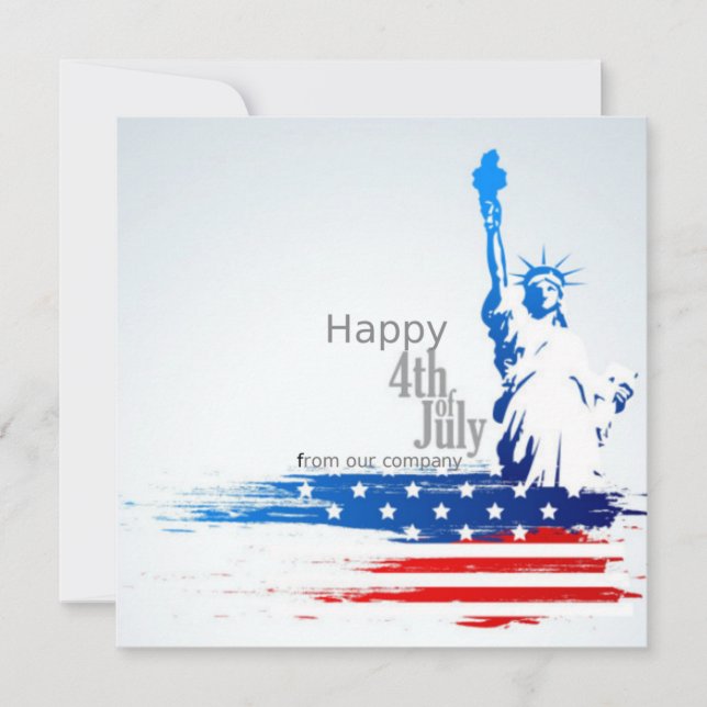 Happy 4th of july thank you card (Front)