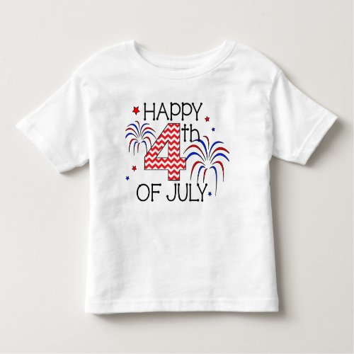 Happy 4th Of July Toddler T_Shirt