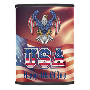 Happy 4th of July USA Flag and Eagle Lamp Shade