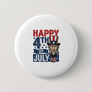 Happy 4th Of July Vintage Patriotic Uncle Shirt_1 Button