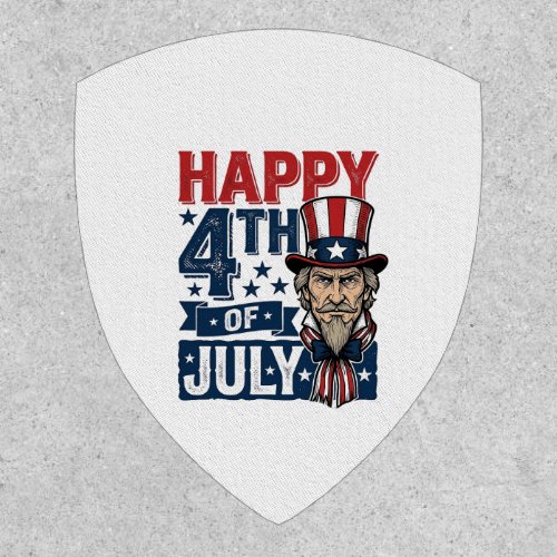 Happy 4th Of July Vintage Patriotic Uncle Shirt_1 Patch