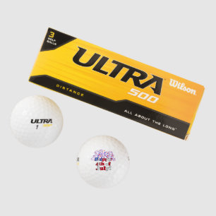 Happy 4th of July with Fireworks Golf Balls