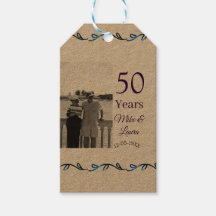 Happy 50th anniversary add couple name date weddin