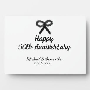 Happy 50th anniversary add couple name date weddin plaque